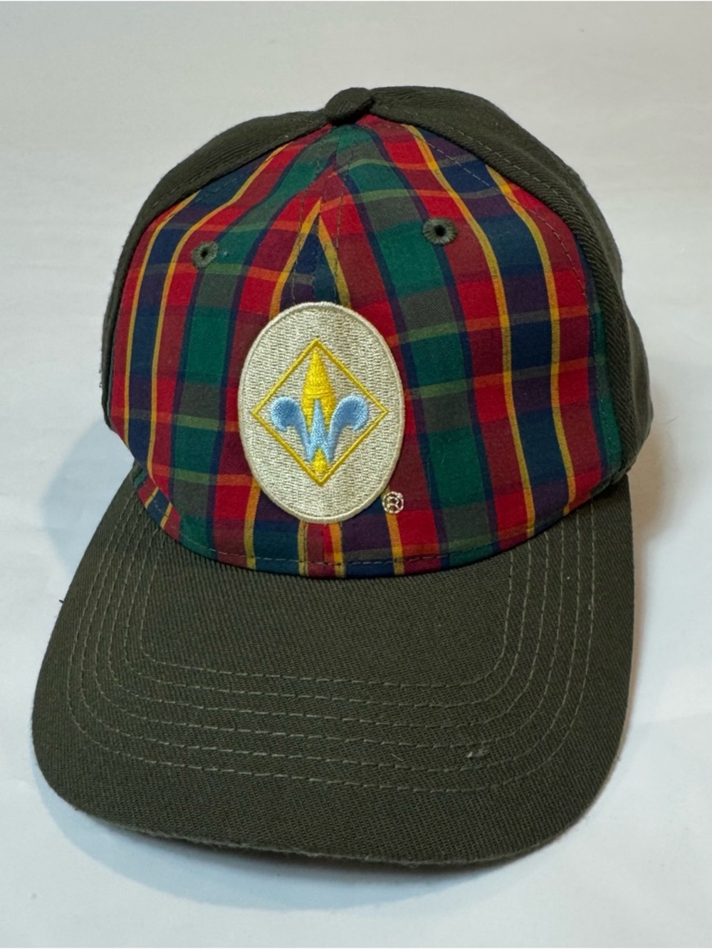 Boy Scouts Of America Cub Scout WEBELOS BSA Plaid Hat Cap size: M/L Flex Fit